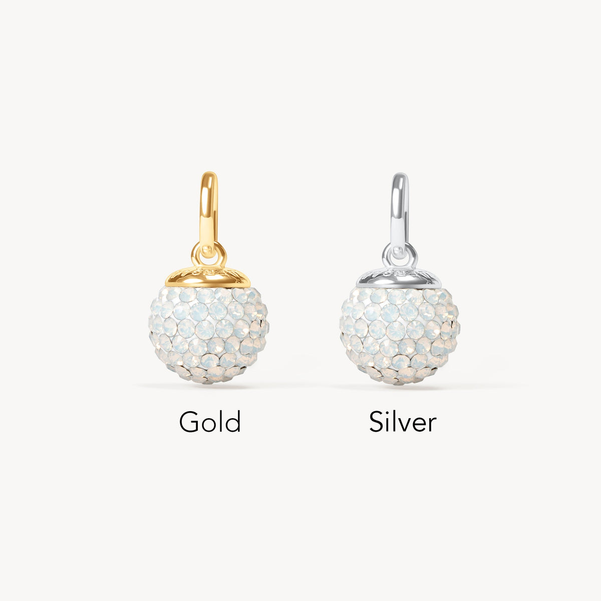 October Medium Birthstone Sparkle Ball™ Charm