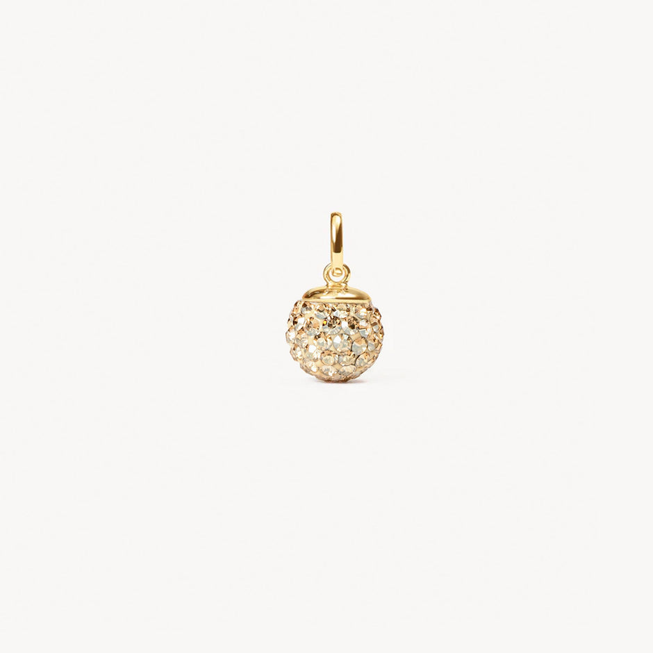 Medium Soft Gold Sparkle Ball™ Charm