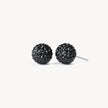 10mm Black Sparkle Ball™ Stud Earrings