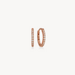 Pavé Hoop Earrings - Mini Rose Gold