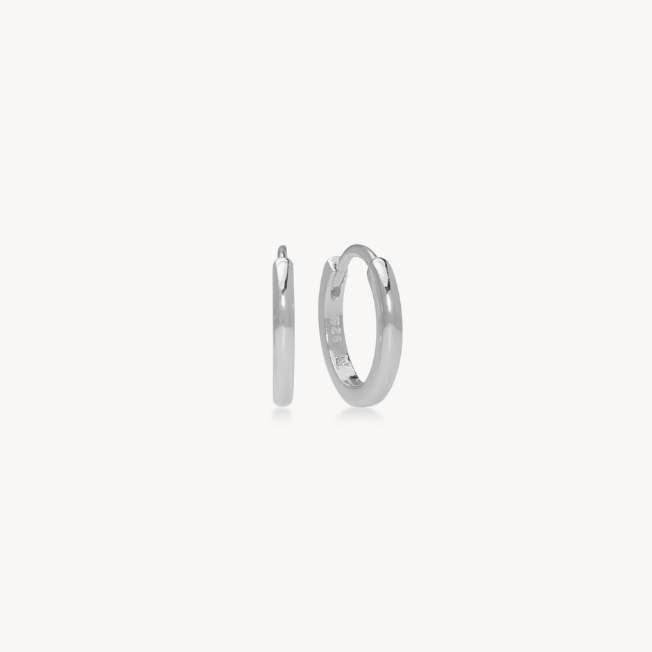 Hoop Earrings - Mini Silver