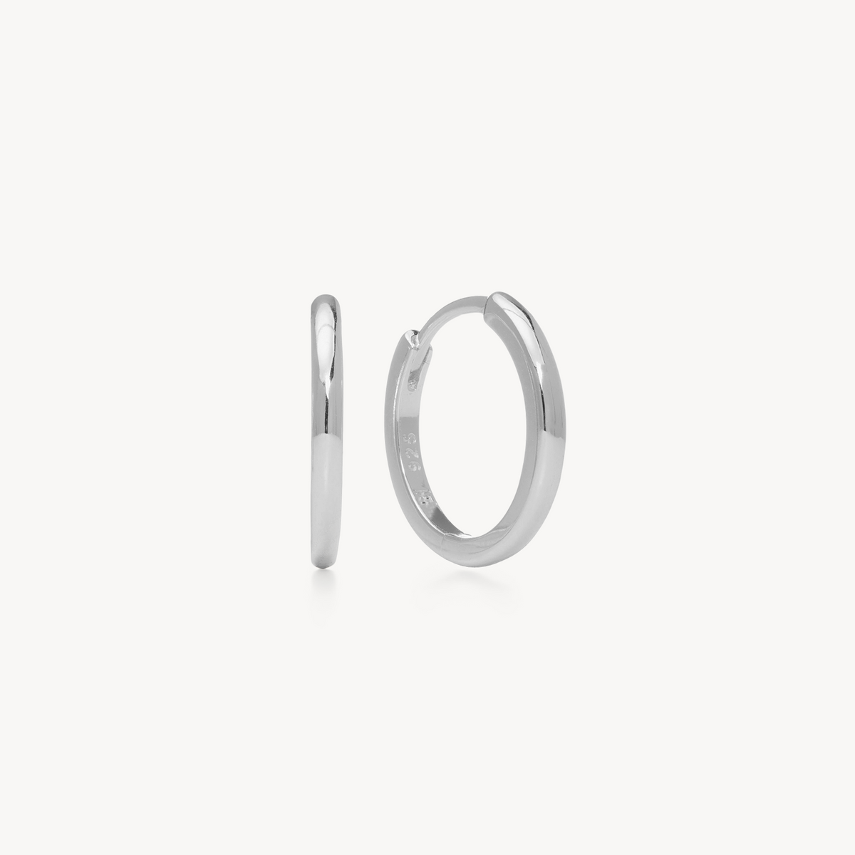 Hoop Earrings - Small Silver