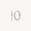 Hoop Earrings - Small Silver