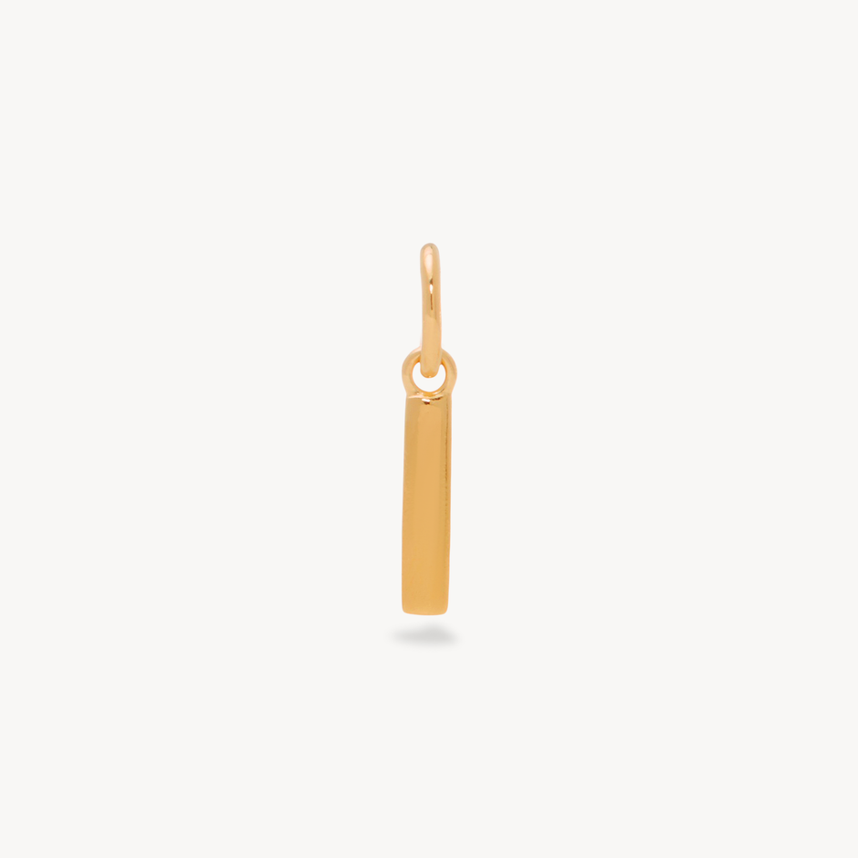 I Letter Charm — Gold
