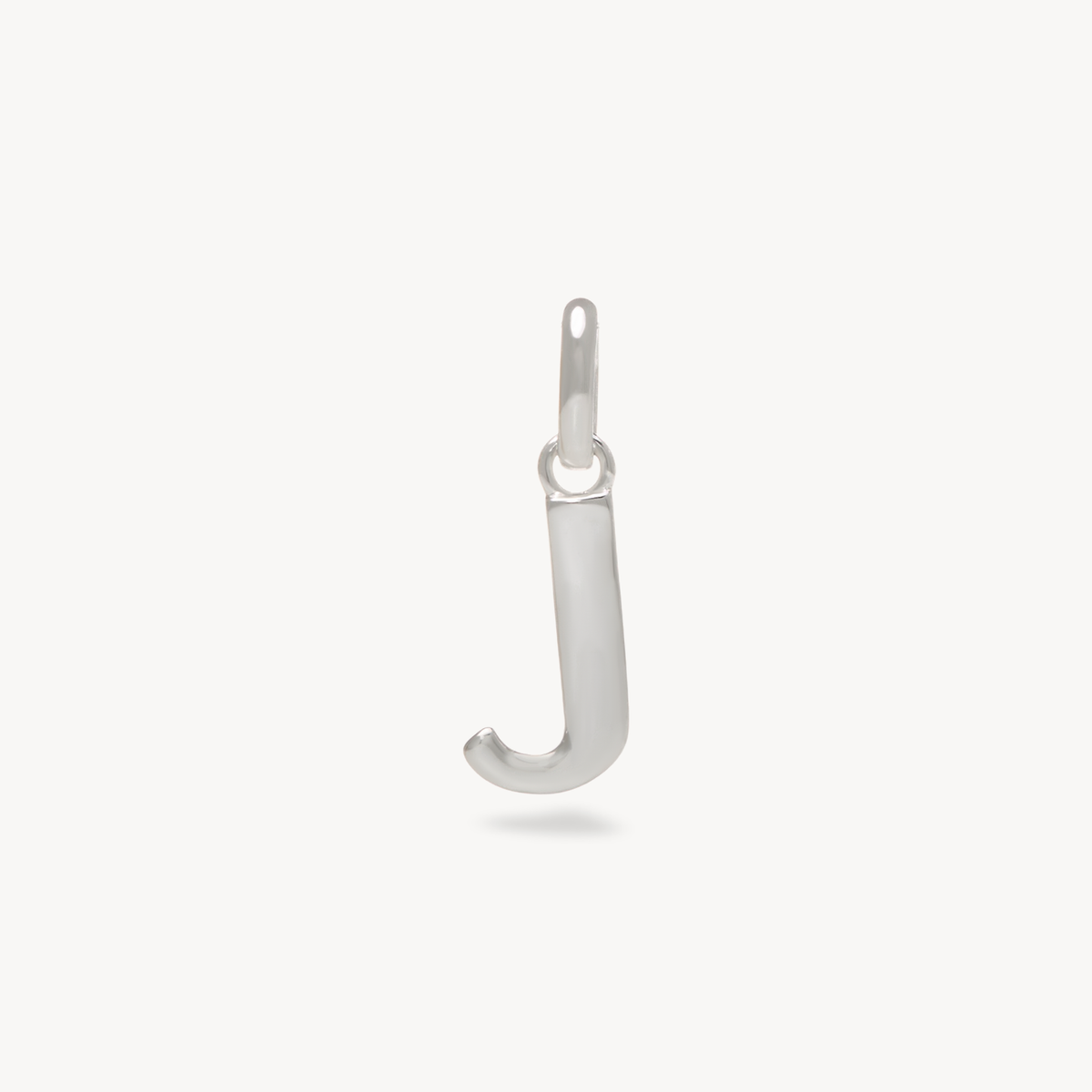 Silver Letter Necklace J