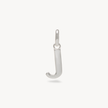 Silver Letter Necklace J
