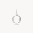 Silver Letter Necklace O