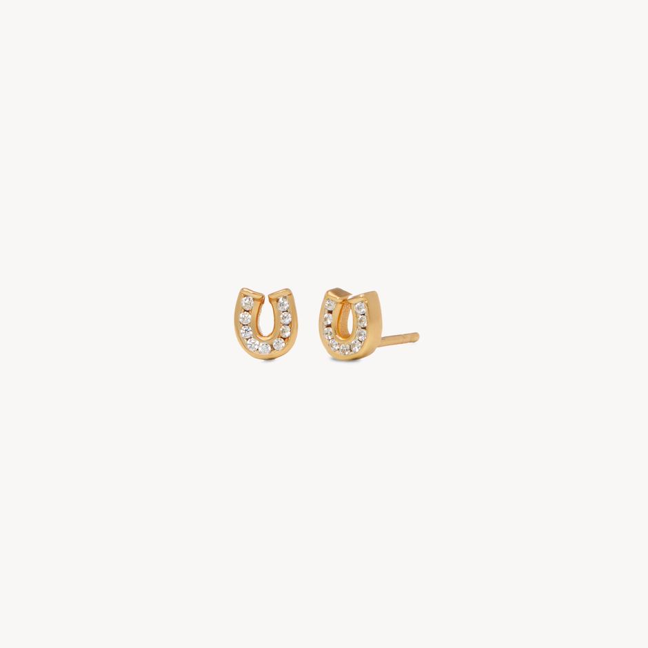Mini Horseshoe Stud Earrings