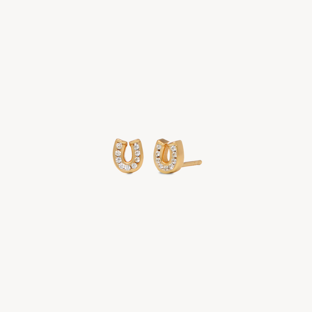 Mini Horseshoe Stud Earrings