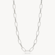 Icon Clip Chain Necklace Silver