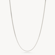 Serpentine Chain Necklace Silver