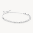 Chain Trio Strand Bracelet Silver