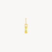 Birthstone Baguette Charm August