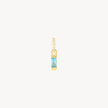 Birthstone Baguette Charm December