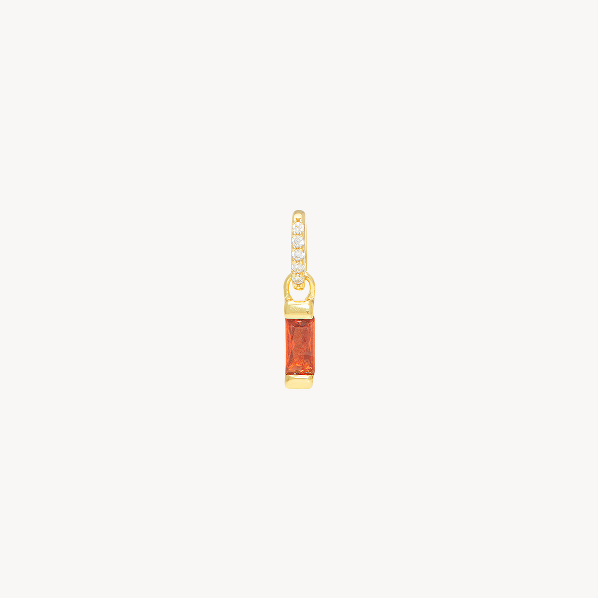 Birthstone Baguette Charm January