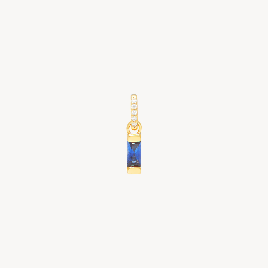 Birthstone Baguette Charm September