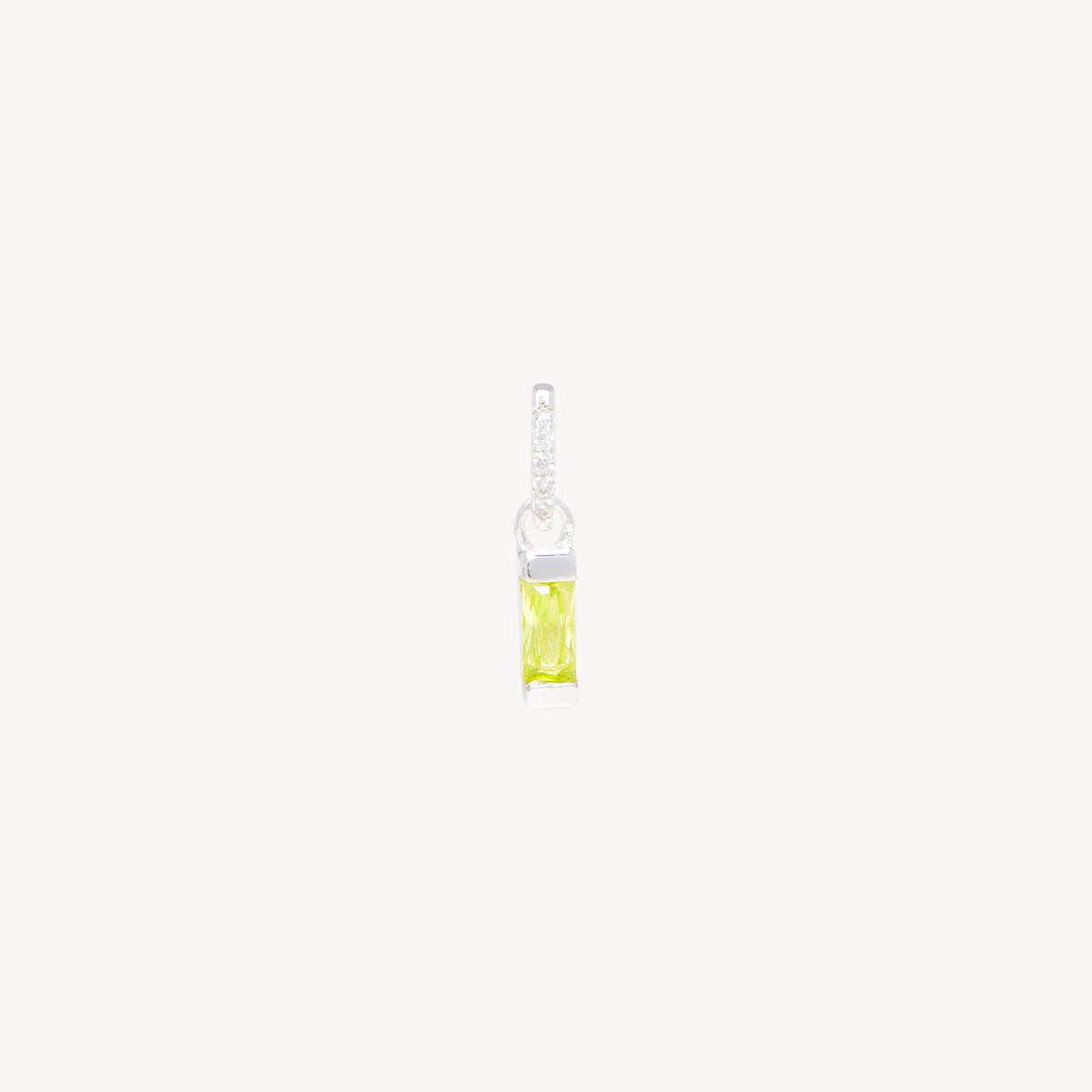 Birthstone Baguette Charm August