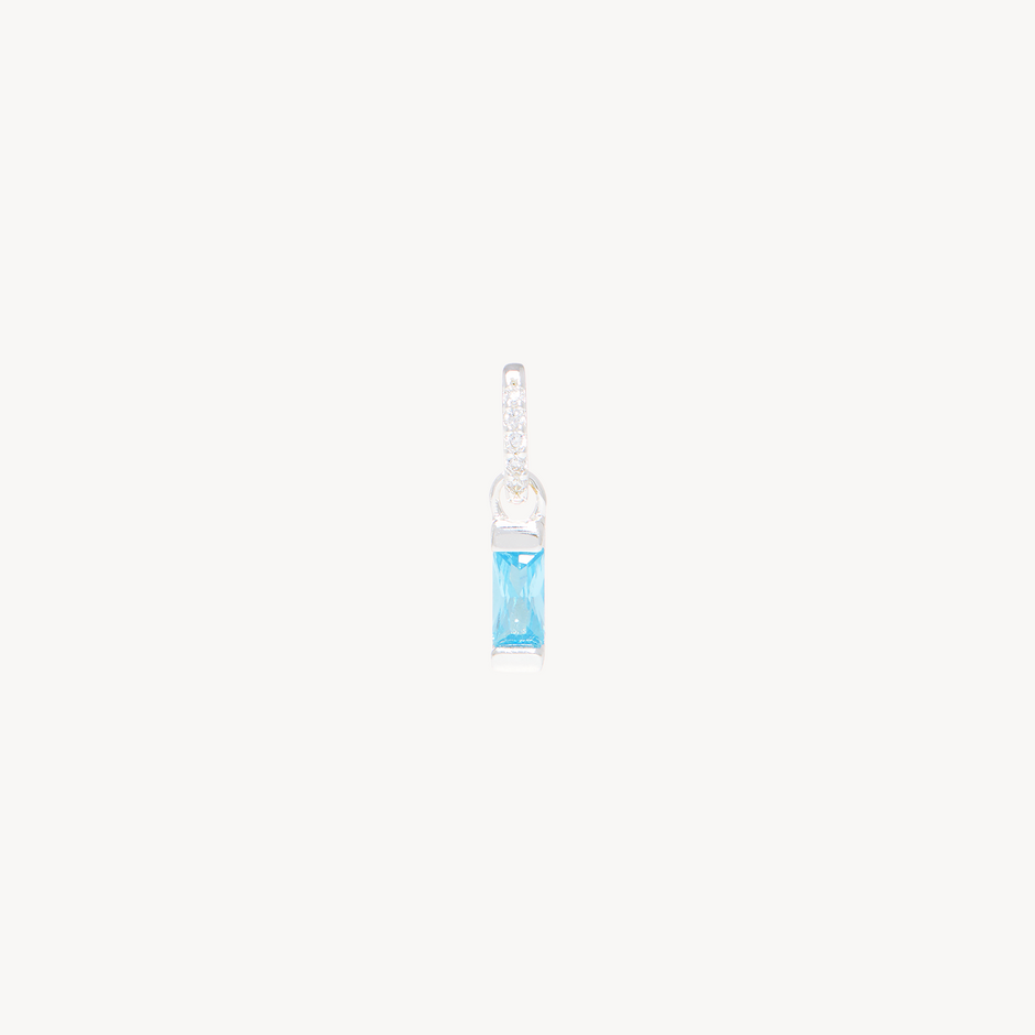 Birthstone Baguette Charm December