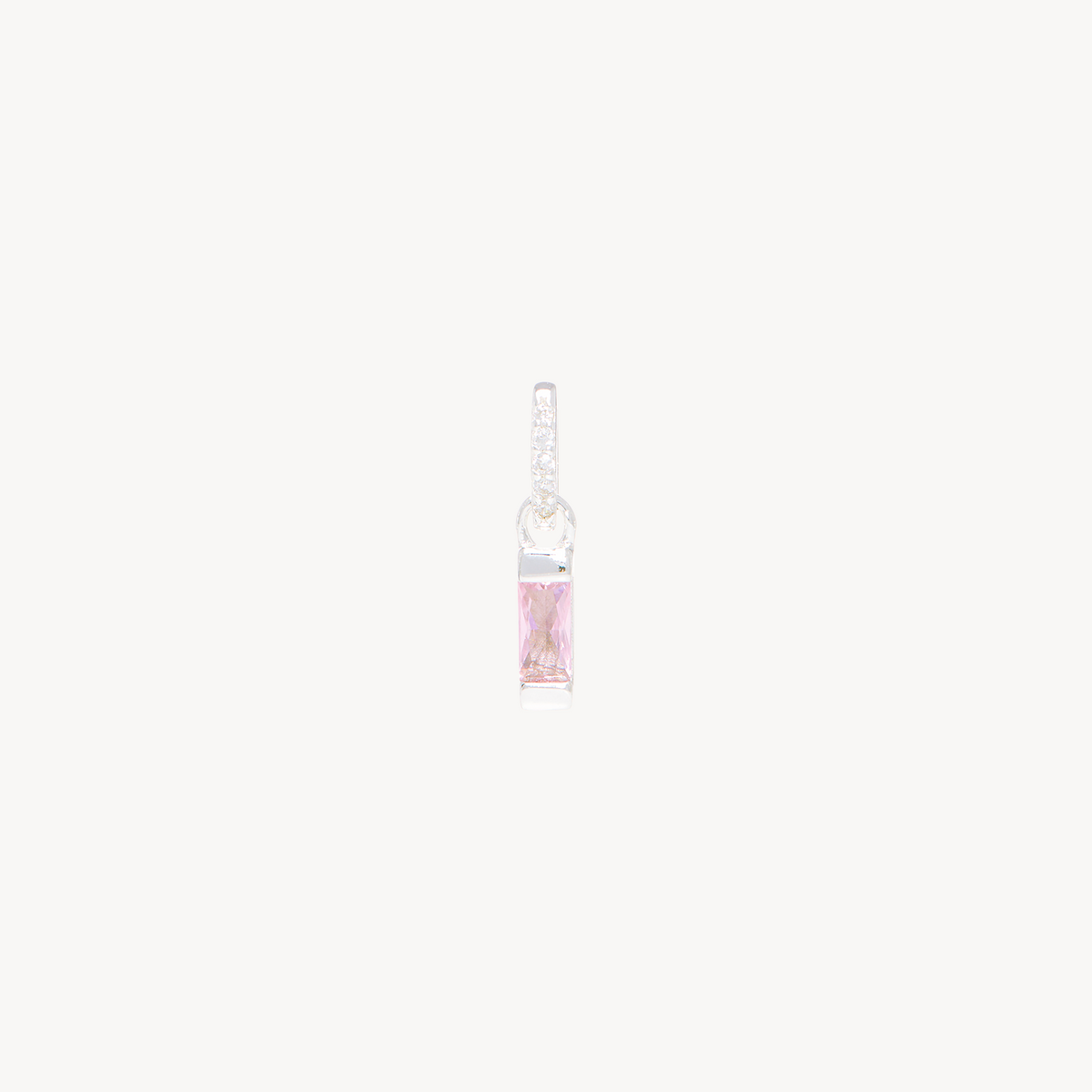 Birthstone Baguette Charm October