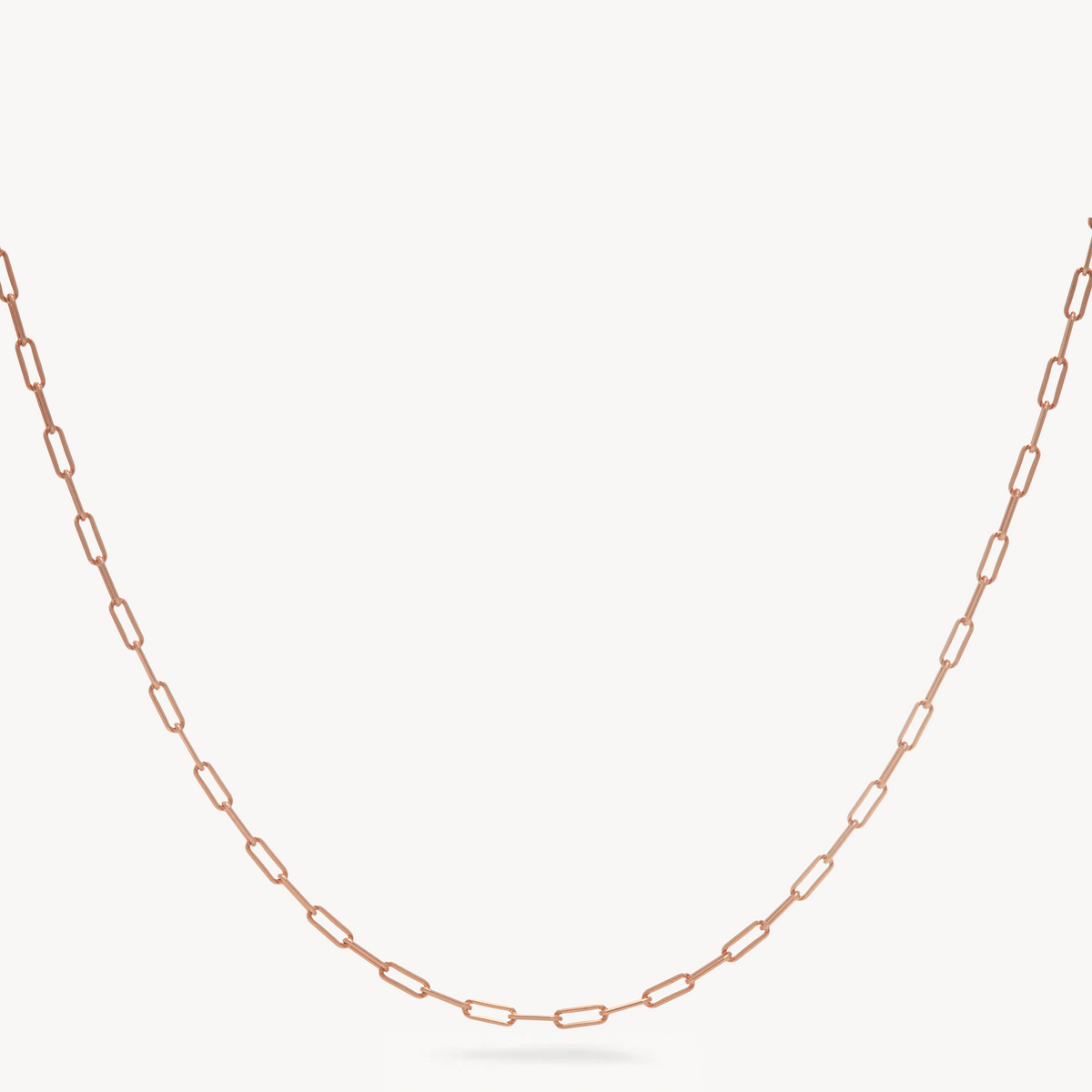 Essential Clip Chain Necklace Rose Gold