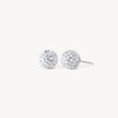 White Small Sparkle Ball™ Stud Earrings