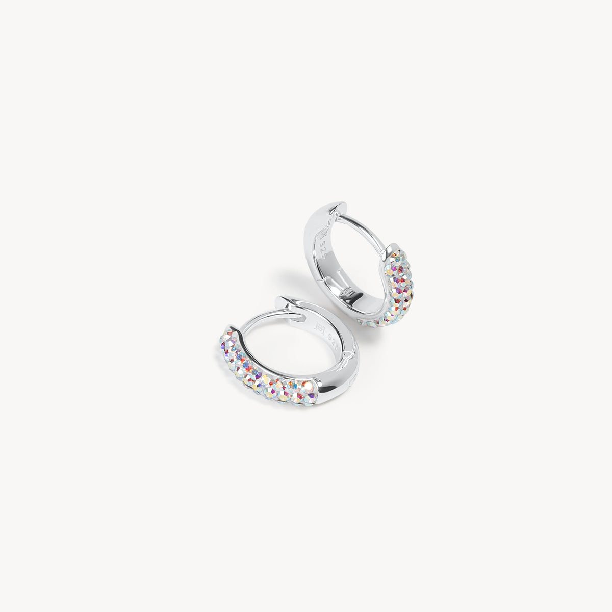 Aurora Borealis Always On Sparkle Hoop Earrings
