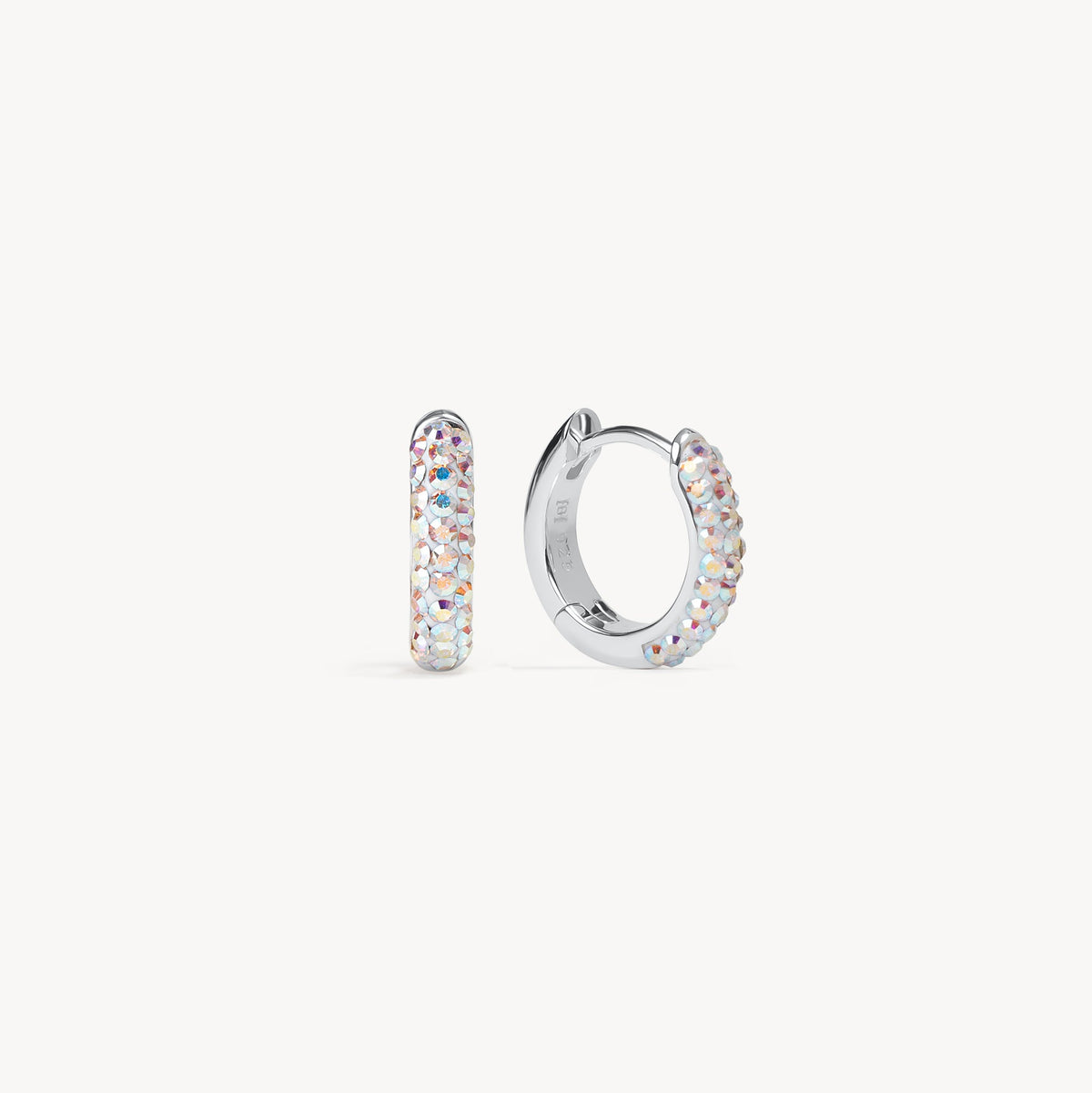 Aurora Borealis Always On Sparkle Hoop Earrings