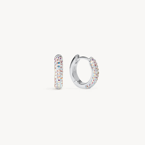 Aurora Borealis Always On Sparkle Hoop Earrings
