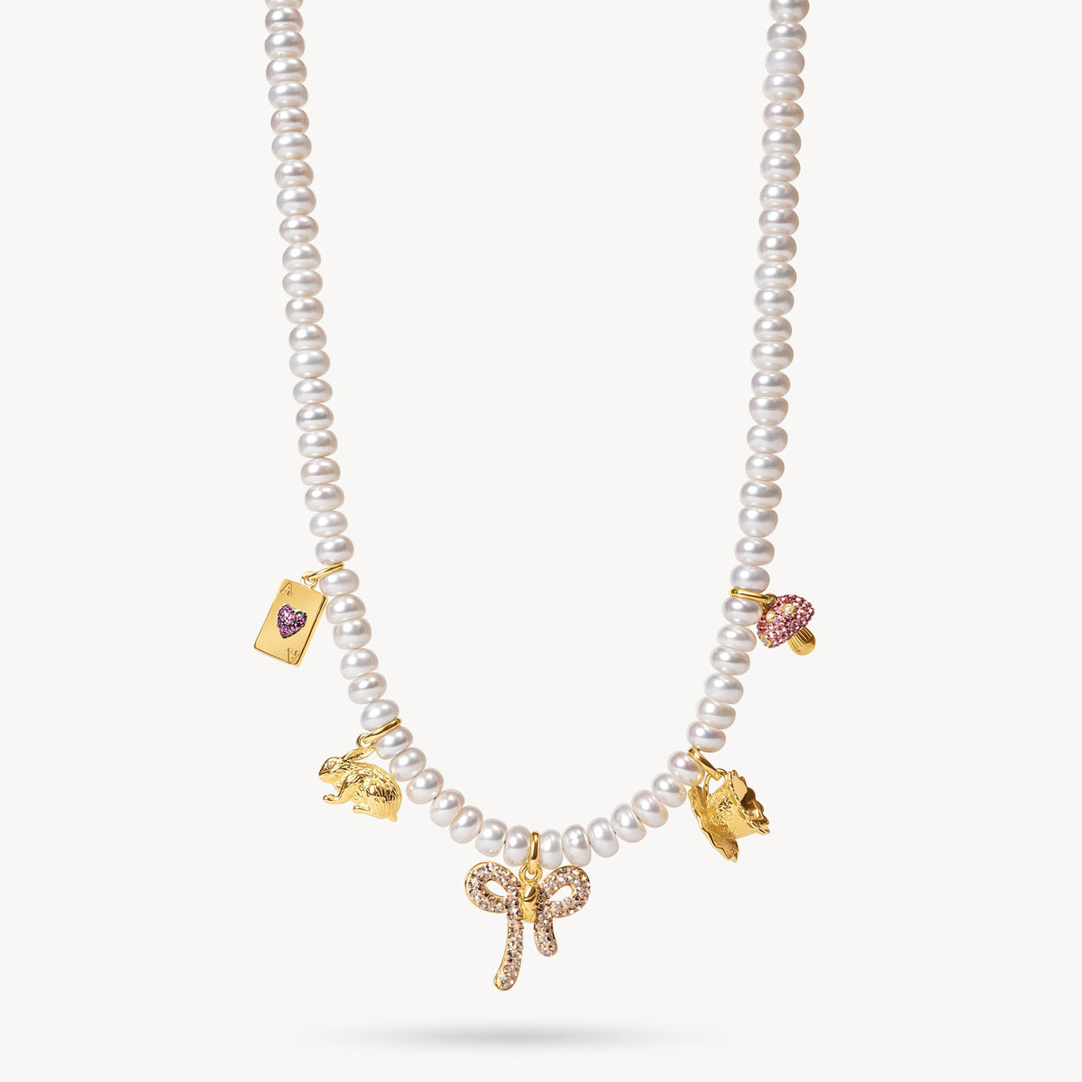 Alice-Inspired Charm Necklace