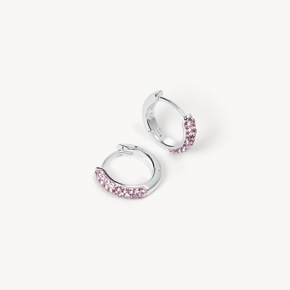 Lilac Always On Sparkle Hoop Earrings