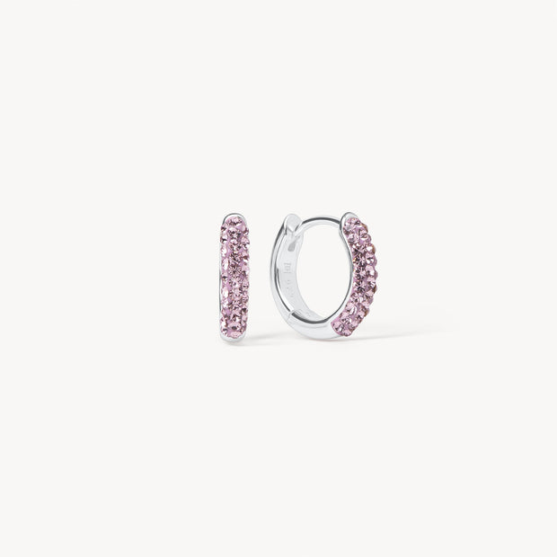 Lilac Always On Sparkle Hoop Earrings
