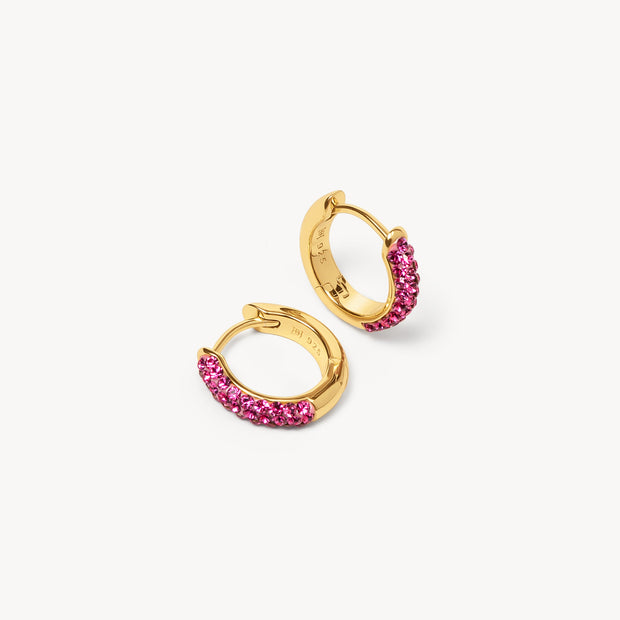 Rose Always On Sparkle Hoop Earrings