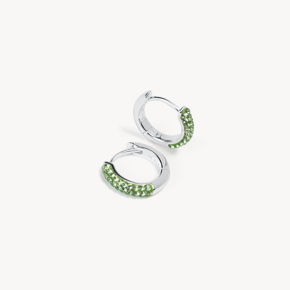 August Birthstone Always On Hoop Earrings