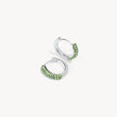 August Birthstone Always On Hoop Earrings