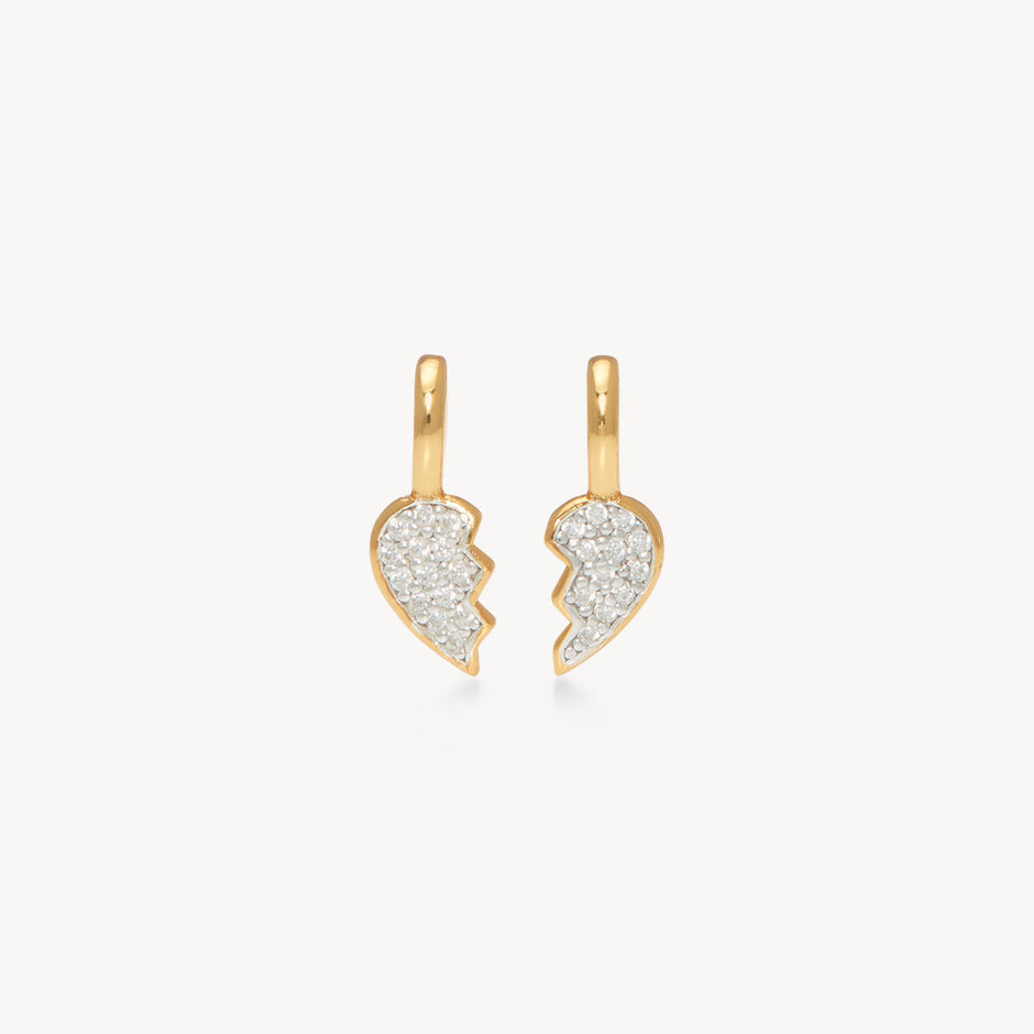 BFF Pavé Charm Set Gold