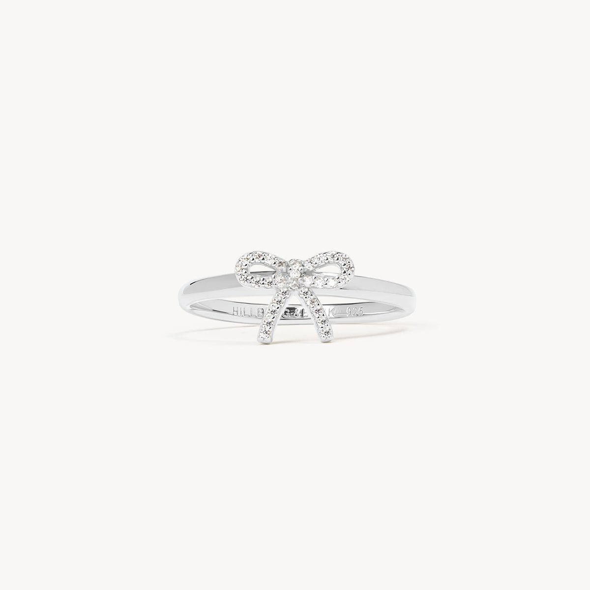 Silver Baby Bow Ring