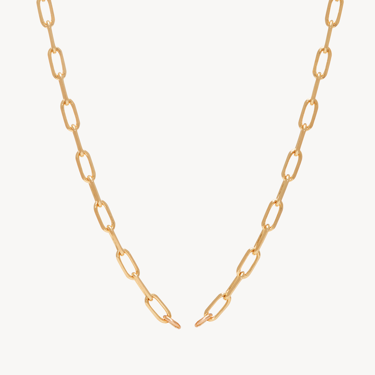 Clip Charm Chain Necklace — Gold with no link