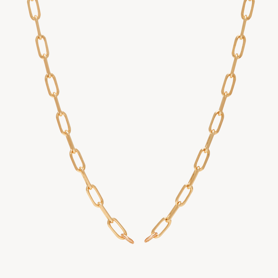 Clip Charm Chain Necklace — Gold with no link