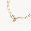 Gold Clip Chain Charm Bracelet Base closure