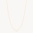 14K Box Chain With Extender Gold