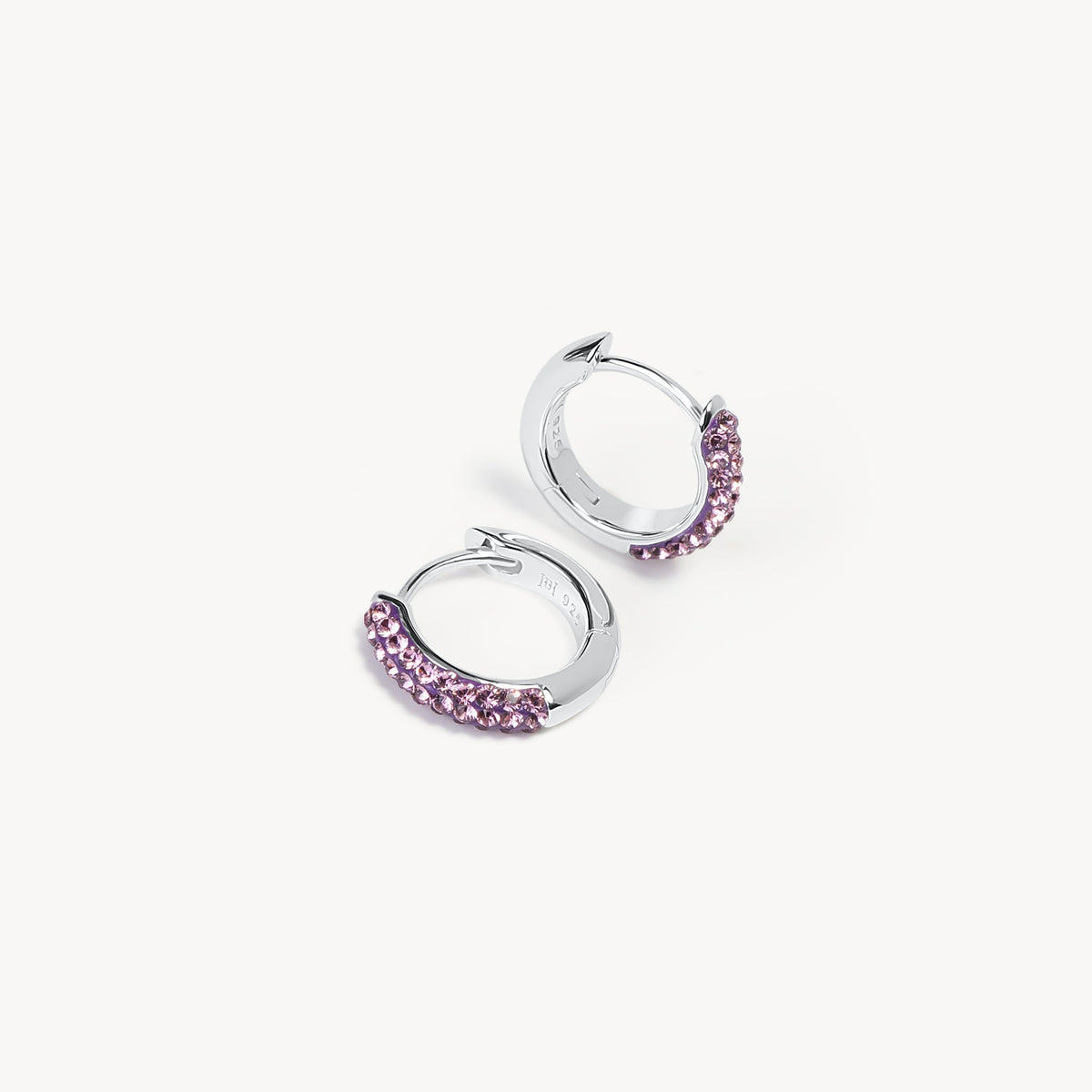 February Birthstone Always On Hoop Earrings