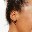 Pavé Hoops Exclusive Bundle in Gold on Model