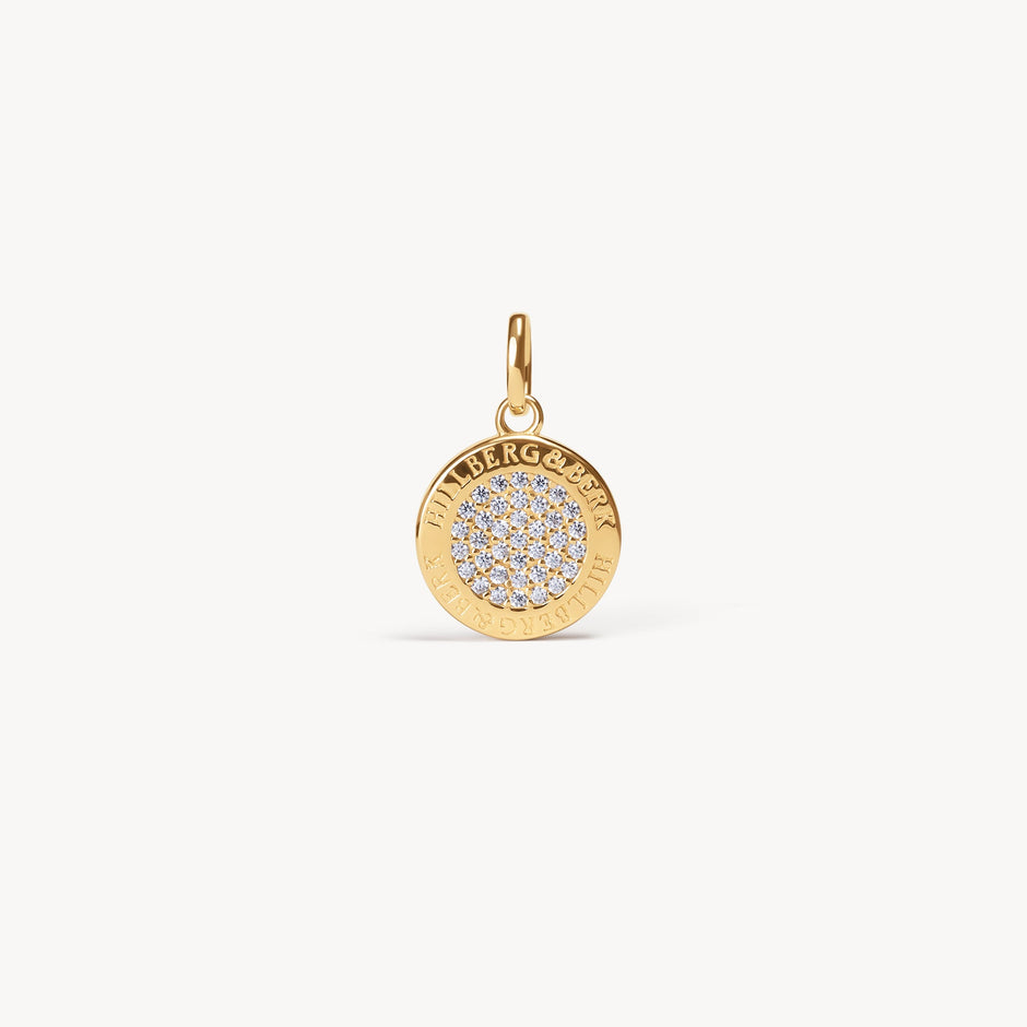 H&B Monogram Charm Silver Gold