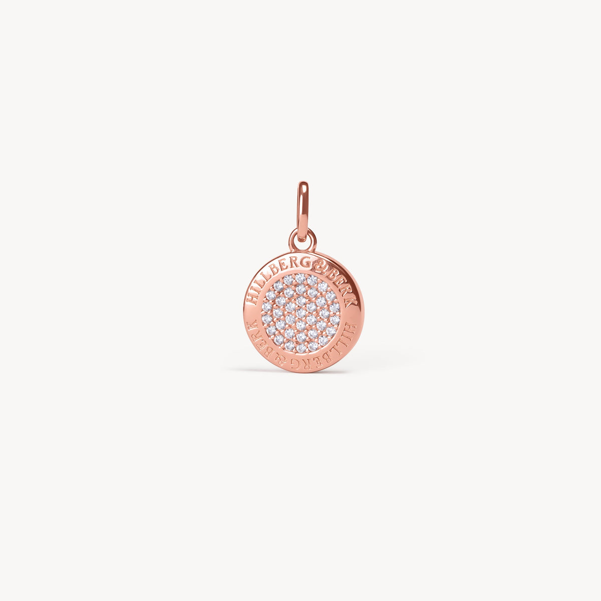 H&B Monogram Charm Silver Rose Gold