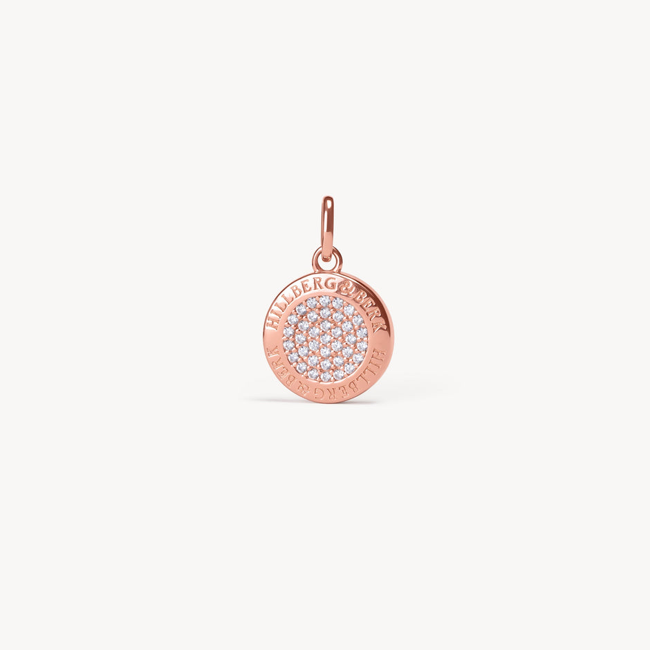 H&B Monogram Charm Silver Rose Gold