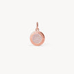 H&B Monogram Charm Silver Rose Gold
