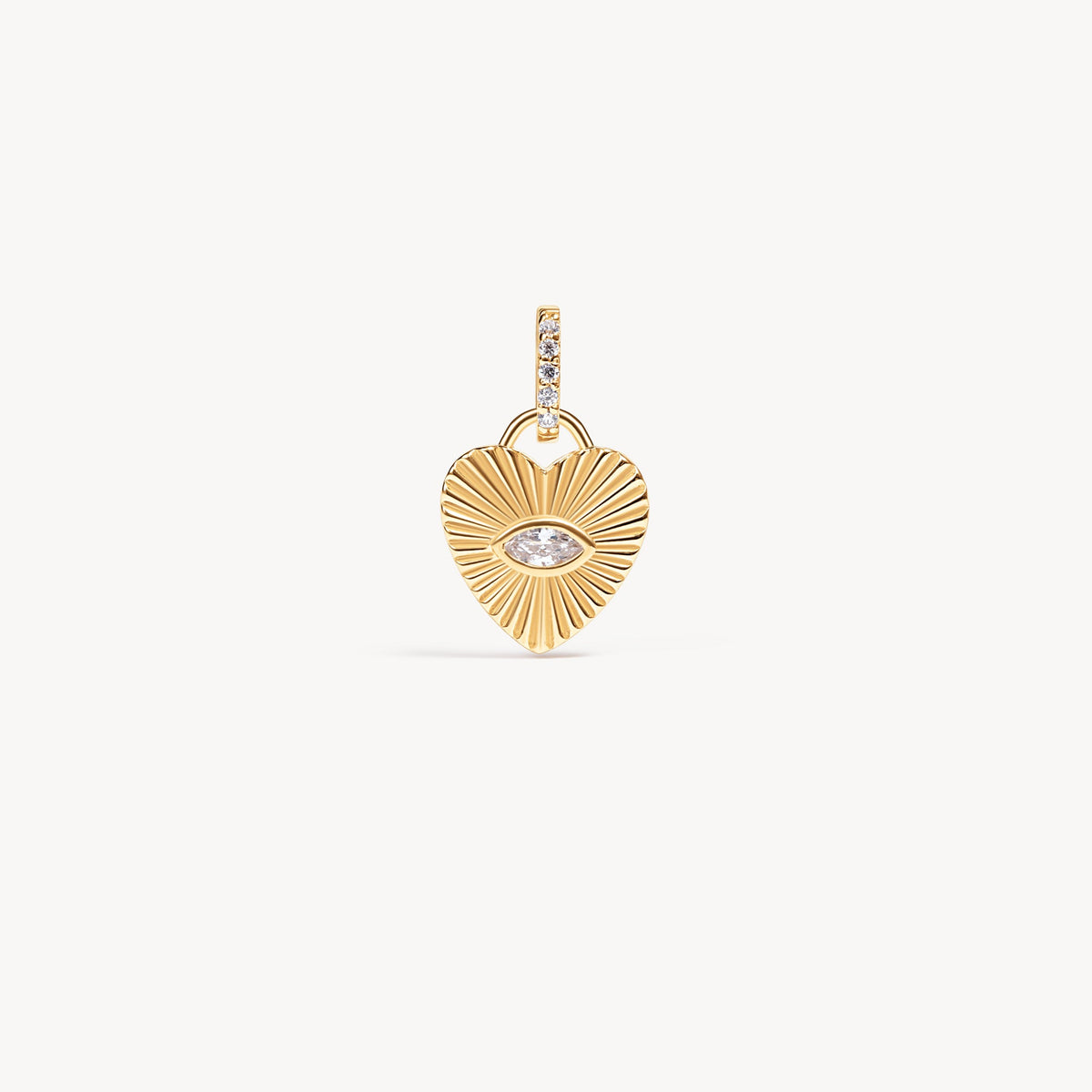 Heart Beam Charm