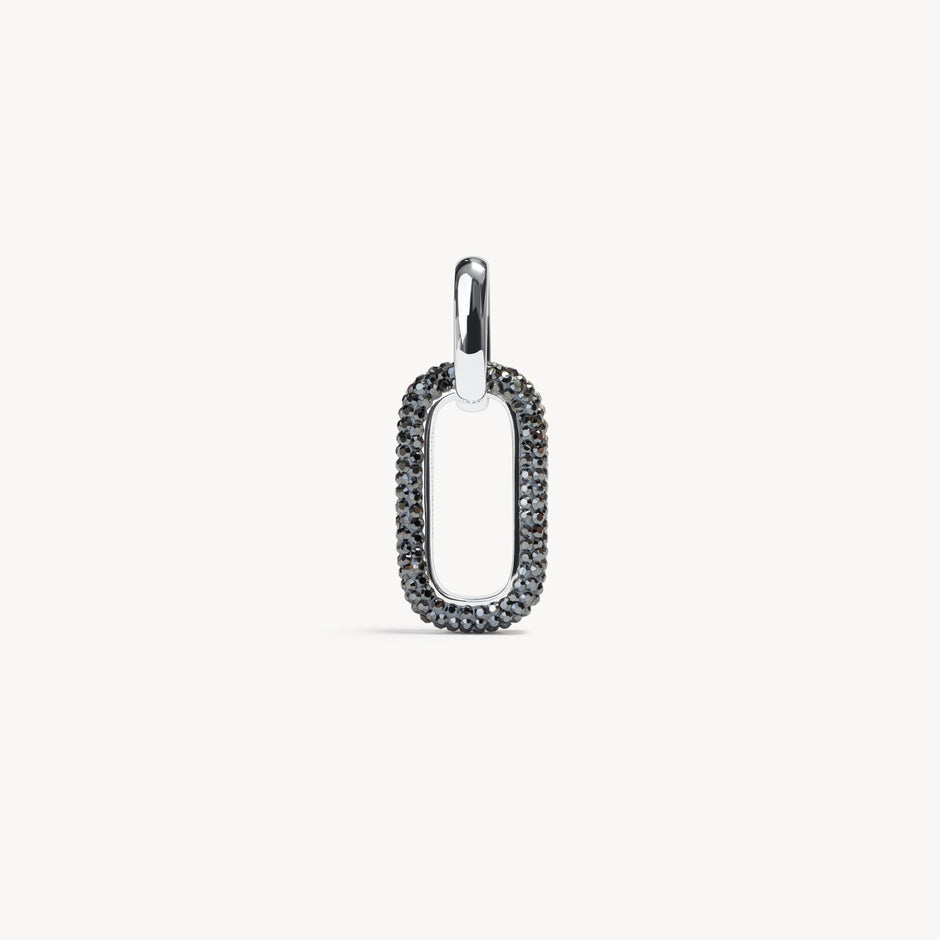 Sparkle Reversible Charm Hematite