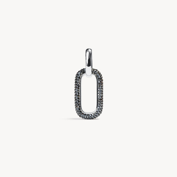 Sparkle Reversible Charm Hematite