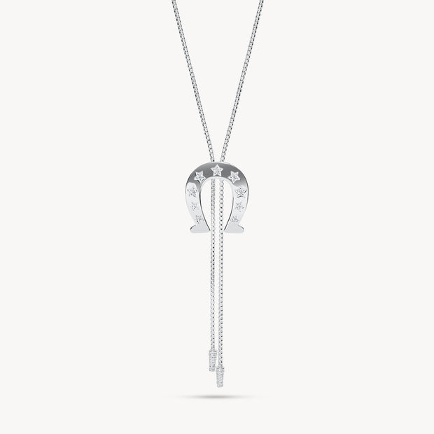 Horseshoe Bolo Tie Necklace